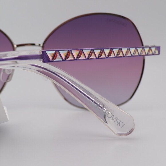 Swarovski Crystal Detail Ombre Butterfly Shades, Round Gradient Violet SK0368 main image 12